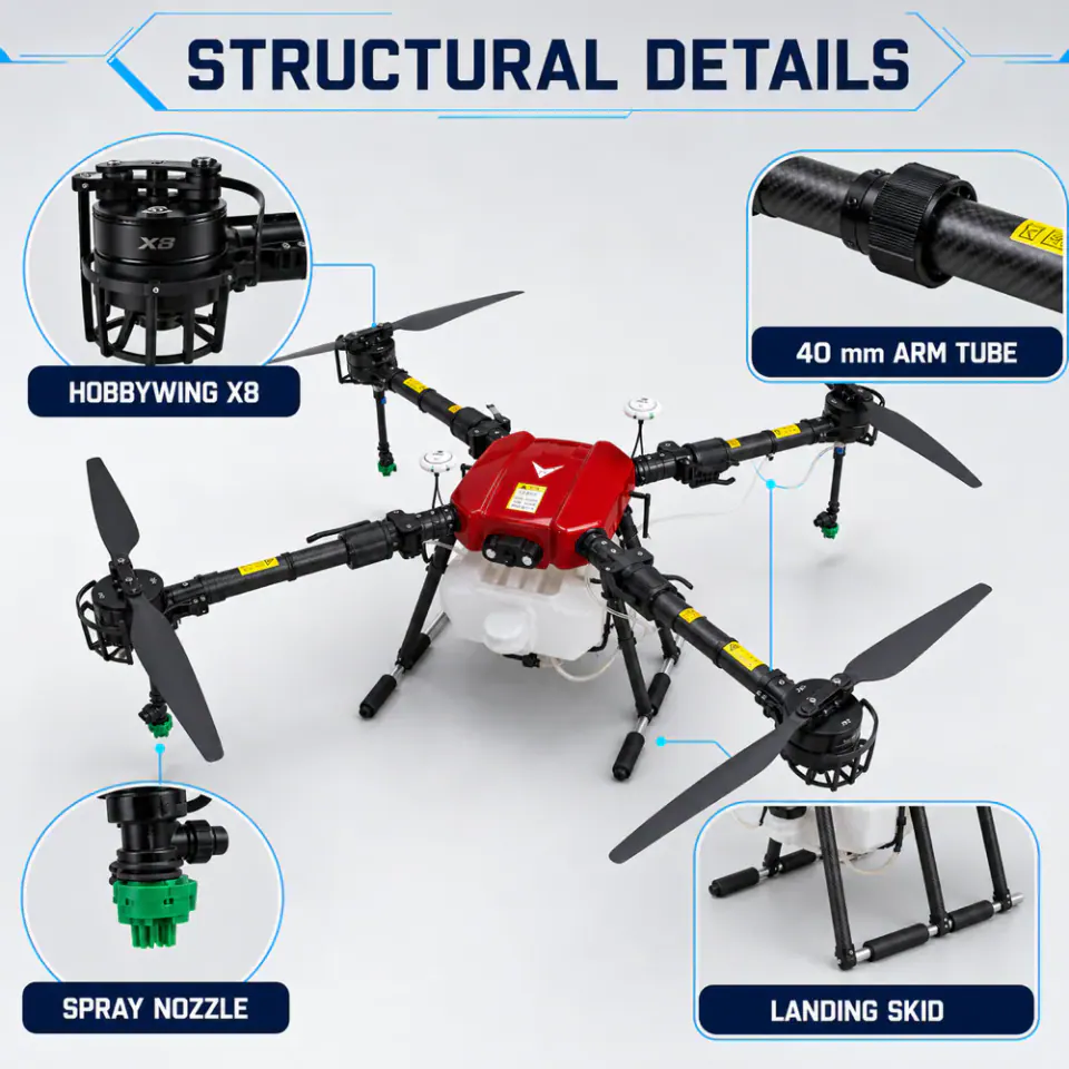 TYI 4 Axis 10L structural component details