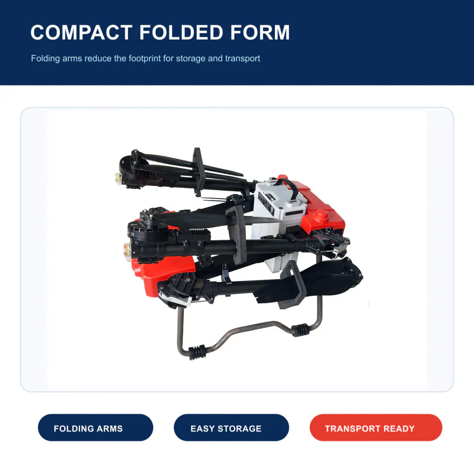 TYI 4 Axis 30L unfolded and folded dimensions