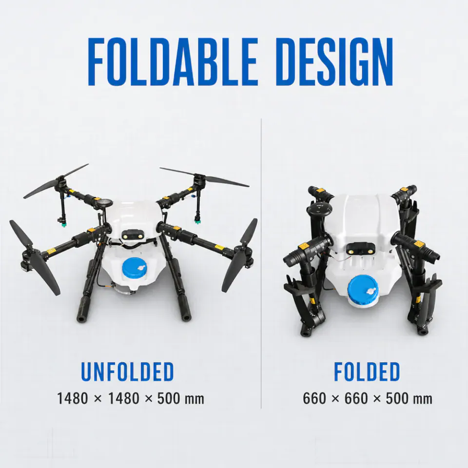 TYI 4 Axis 5L unfolded and folded dimensions