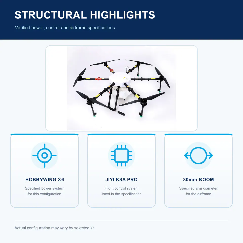 TYI 6 Axis 10L structural component details