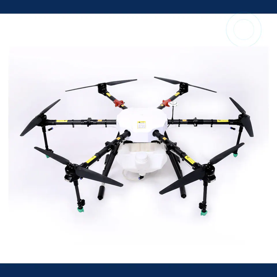 TYI 6 Axis 10L agricultural spraying drone on a white background