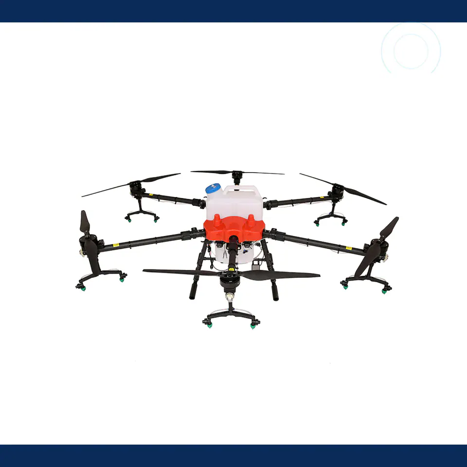 TYI 6 Axis 30L agricultural spraying drone on a white background