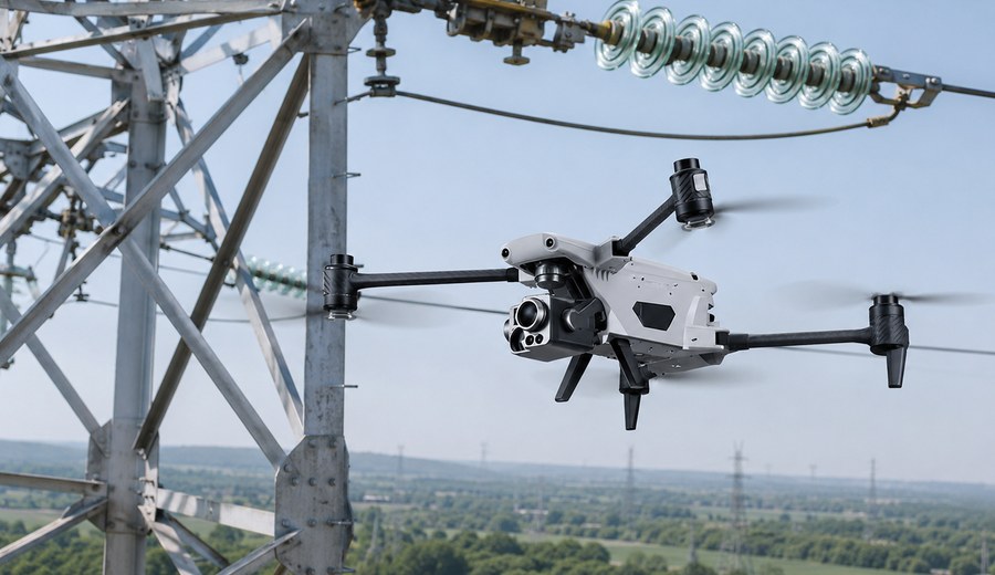 Power inspection drone application