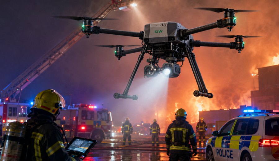 Public safety drone application